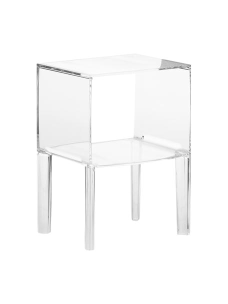Průhledný noční stolek Small Ghost Buster, Syntetický materiál, Transparentní, Š 40 cm, V 57 cm