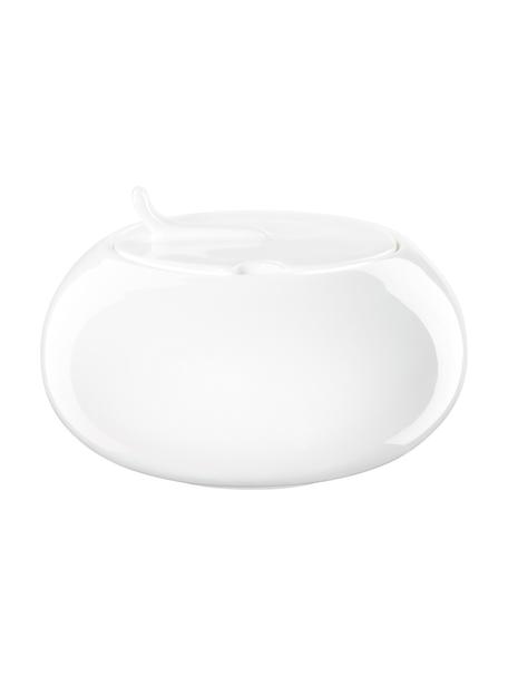 Cukřenka z kostního porcelánu Fine Bone China, Kostní porcelán Fine Bone China
Fine Bone China je jemný porcelán, který se vyznačuje zejména svým zářivým a průsvitným leskem, Bílá, Ø 10 cm, V 5 cm