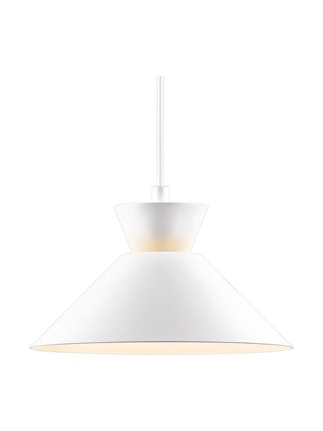 Malé závěsné svítidlo Dial, Bílá, Ø 25 cm, V 14 cm