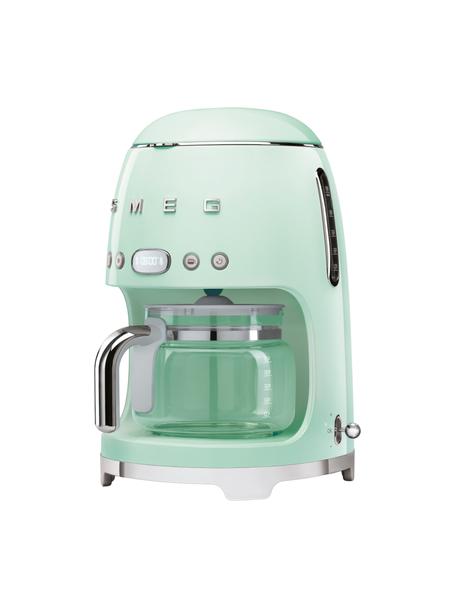 Filterkaffeemaschine 50's Style in Pastellgrün, Gehäuse: Metall, lackiert, Pastellgrün, glänzend, B 26 x H 36 cm