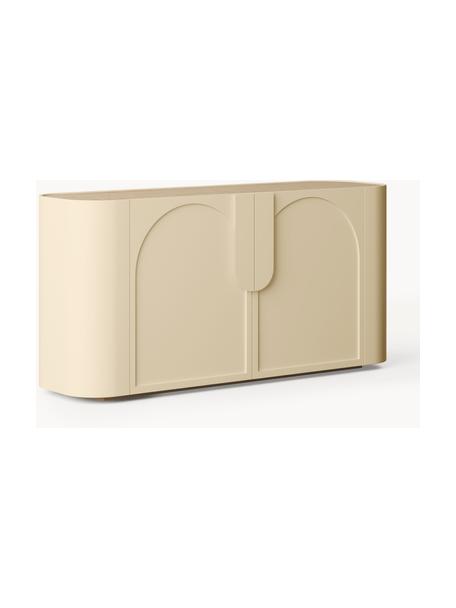 Enfilade Jodie, Beige clair, bois de frêne, larg. 160 x haut. 79 cm