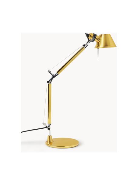 Nastavitelná lampa na psací stůl Tolomeo Micro, Zlatá, Š 45 cm, V 37-73 cm