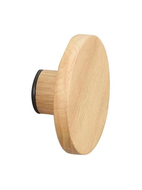 Patère en bois de chêne Milford, Bois de chêne, Ø 8 x prof. 4 cm