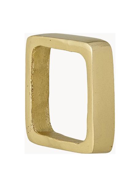 Kroužky na ubrousky Cybelle, 4 ks, Potažený hliník, Zlatá, Š 5 cm, V 5 cm