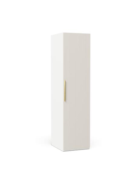 Armadio componibile con ante battenti Simone, larg. 50 cm, in diverse varianti, Legno, beige, Interno Basic, larg. 50 x alt. 200 cm
