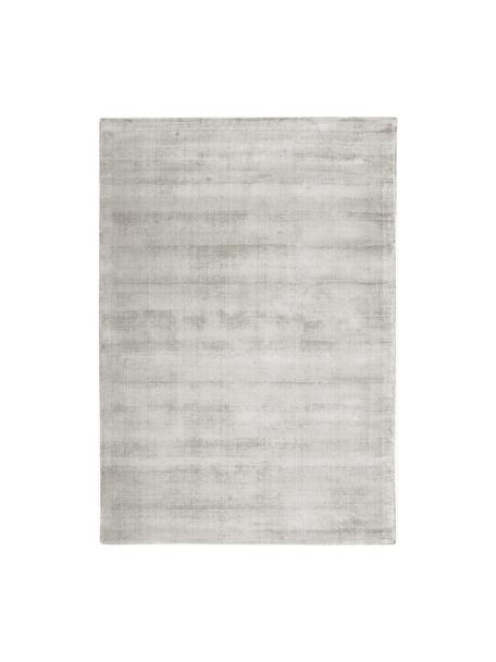 Ręcznie tkany dywan z wiskozy Jane, Jasny szary, S 80 x D 150 cm (Rozmiar XS)