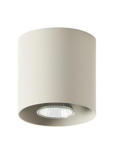 Spot/plafonnier Roda, Métal, revêtement par poudre, Beige, mat, Ø 10 x haut. 10 cm