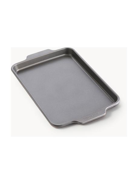 Bandeja horno antiadherente Bakery, Acero aluminizado, Gris oscuro, Largo 34 cm, Ancho 23 cm, Alto 3 cm