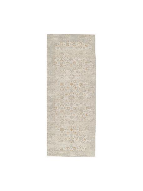 Passatoia in ciniglia tessuta a mano Loire, Retro: 100% cotone Il materiale , Tonalità beige, Larg. 80 x Lung. 200 cm