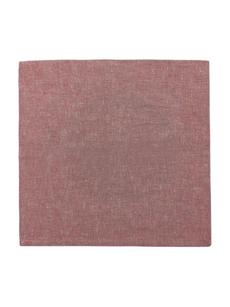 Tovagliolo in lino rosa cipria Abinadi 2 pz, 50% lino, 50% cotone, Rosa cipria, Larg. 42 x Lung. 42 cm