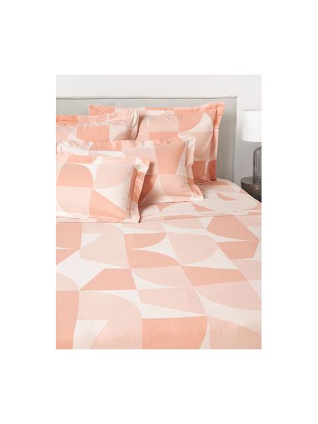 Lenzuolo in cotone con motivo geometrico Elinor, 100% cotone
Densità del filo 190 TC, qualità comfort

La biancheria da letto in cotone è piacevolmente morbida sulla pelle, assorbe bene l'umidità ed è adatta per chi soffre di allergie

Il materiale utilizzato in questo prodotto è testato per le sostanze nocive e certificato secondo lo STANDARD 100 by OEKO-TEX®, 6457CIT, CITEVE., Tonalità pesca, Larg. 180 x Lung. 280 cm