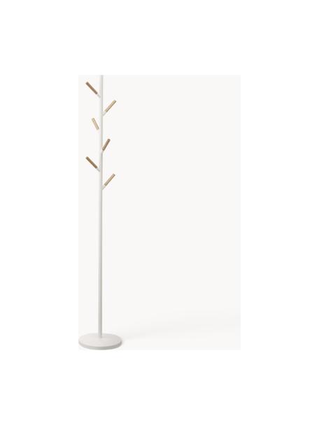 Perchero de pie de metal Plain, Blanco, Ø 28 x Al 177 cm