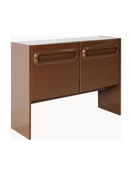 Credenza Space, Pannelli di fibra a media densità (MDF), Marrone scuro, Larg. 108 x Alt. 80 cm