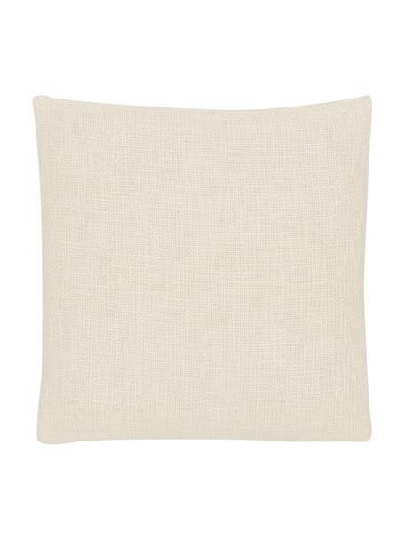 Kussenhoes Anise in ecru, 100% katoen, Crèmewit, B 45 x L 45 cm