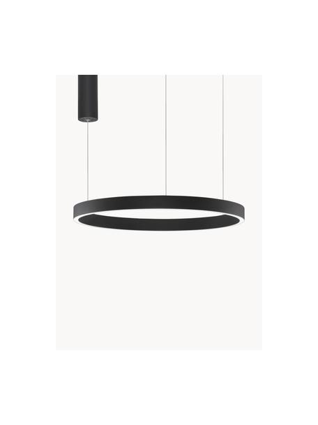 Lampada a sospensione grande a LED luce regolabile Elowen, varie misure, Nero, Ø 60 x Alt. 5 cm