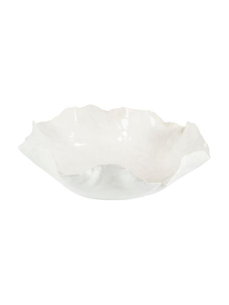 Handgefertigte Schüssel Claire, Keramik, Weiß, Ø 25 x H 9 cm