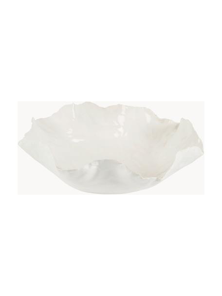 Cuenco artesanal Claire, Cerámica, Blanco, Ø 25 x Al 9 cm