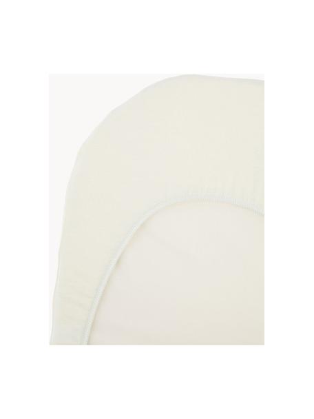 Coprimaterasso con angoli in cotone Bliss, Bianco latte, Larg. 36 x Lung. 79 cm, Alt. 3 cm