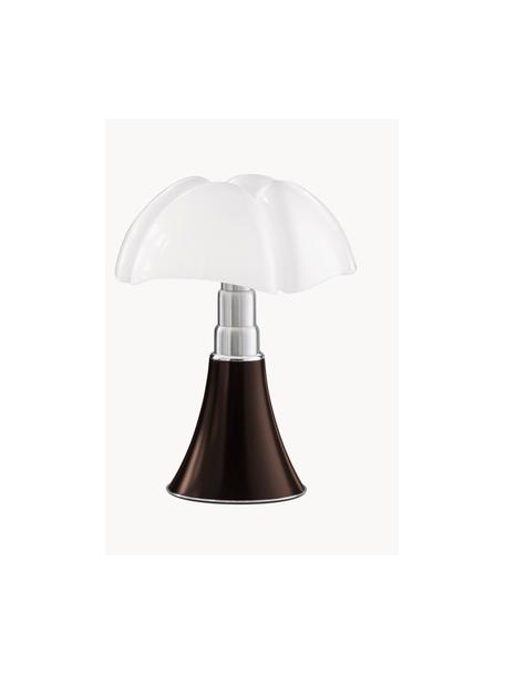 Lampe de table LED mobile à intensité variable Pipistrello, Brun foncé, mat, Ø 27 x haut. 35 cm