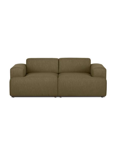 Sofa Melva (2-Sitzer), Bezug: 100% Polyester Der hochwe, Gestell: Massives Kiefernholz, FSC, Webstoff Olivgrün, B 198 x T 101 cm