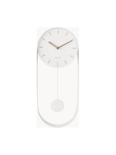 Zegar ścienny Charm, Stal lakierowana, Biały, S 20 x W 50 cm