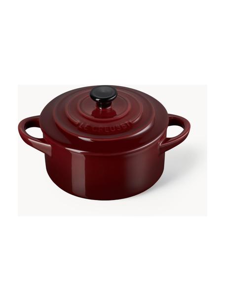 Kastrol Cocotte Mini, Kamenina, Vínově červená, černá, Ø 10 cm, V 8 cm, 250 ml