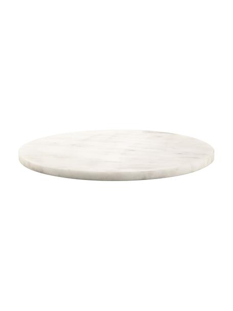 Plat de service marbre Minu, Ø 30 cm, Marbre, Marbre blanc, Ø 30 cm