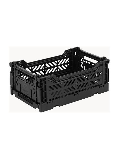 Caisson de rangement pliable Mini, larg. 27 cm, Plastique, Noir, larg. 27 x prof. 17 cm