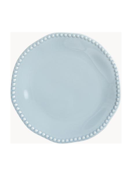 Assiettes plates en porcelaine Fine Bon Chine Perle, 2 pièces, Porcelaine Fine Bone China, Bleu ciel, Ø 27 cm