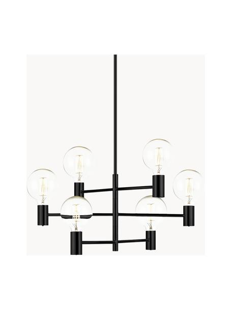 Lampada a sospensione nera Capital, Baldacchino: acciaio rivestito, Nero, Ø 63 x Alt. 36 cm