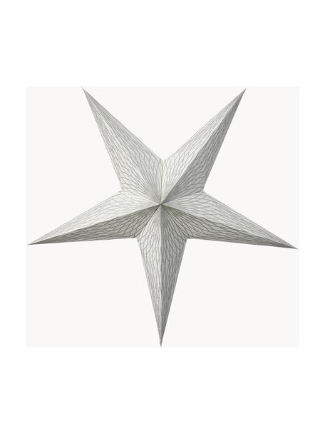 Papírová hvězda s možností osvětlení Icilisse, Papír, Stříbrná, Š 40 cm, V 40 cm