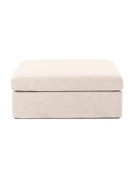 Tabouret de canapé Russell, Tissu beige, larg. 103 x haut. 43 cm
