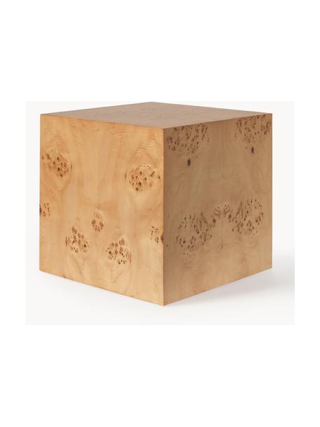 Beistelltisch Burl Cube aus Maserholz, Maserholz

Dieses Produkt wird aus nachhaltig gewonnenem, FSC®-zertifiziertem Holz gefertigt., Maserholz, B 40 x H 40 cm