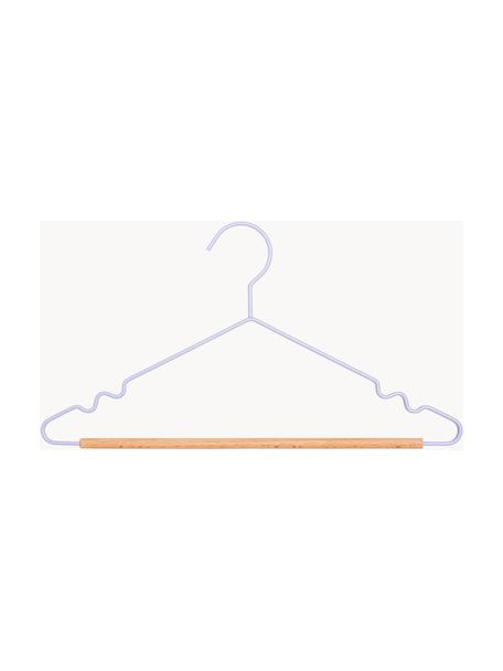 Perchas Adult Top, 10 uds., Madera, acero con pintura en polvo, Lila, An 39 x Al 20 cm