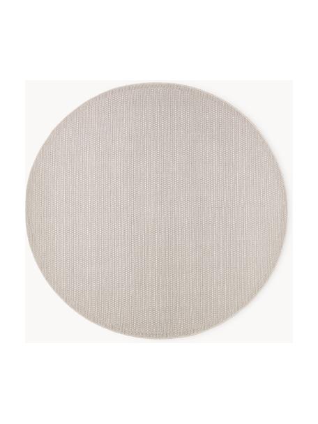 Rond - & outdoor vloerkleed Toronto, 100% polypropyleen, Beige, Ø 200 cm (maat L)