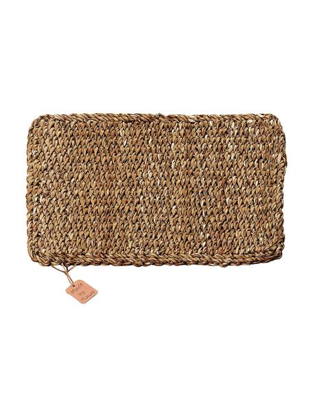 Tovaglietta americana in alghe Sophy 2 pz, Alghe, Marrone chiaro, Larg. 30 x Lung. 41 cm