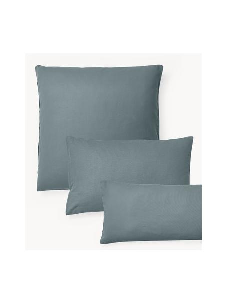 Funda de almohada de franela Biba, Azul petróleo, An 50 x L 70 cm
