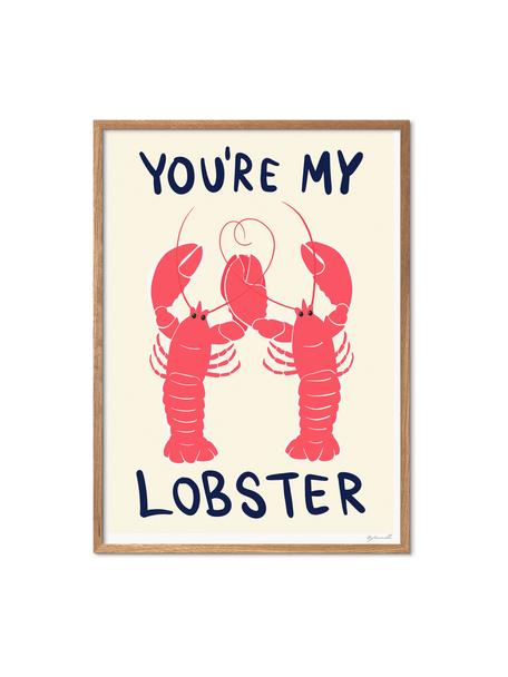 Plakat You're My Lobster, Papier

Ten produkt jest wykonany z drewna pochodzącego ze zrównoważonych upraw, które posiada certyfikat FSC®., Koralowy, złamana biel, S 30 x W 40 cm