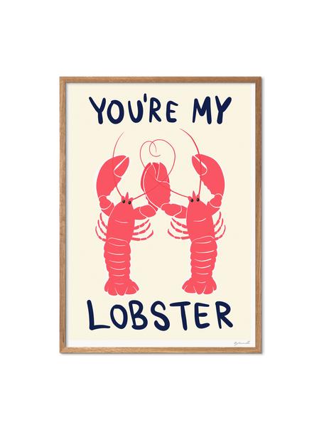 Poster You're My Lobster, Papier

Ce produit est fabriqué à partir de bois certifié FSC® issu d'une exploitation durable, Rouge corail, blanc cassé, larg. 30 x haut. 40 cm