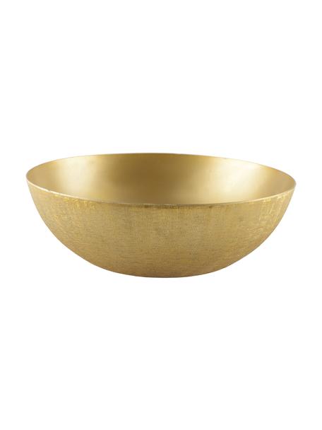 Kom Simple in goudkleur mat van aluminium, Ø 25 cm, Gecoat aluminium, Goudkleurig, geborsteld, Ø 25 x H 8 cm
