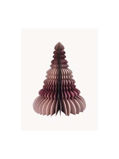 Albero decorativo in tessuto di carta Wish, Cartoncino, Tonalità rosa, Ø 25 x Alt. 30 cm