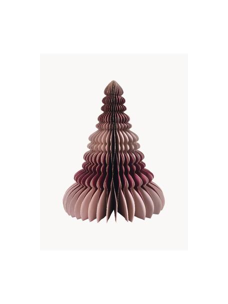 Vánoční stromeček z papírového materiálu Wish, Papírová látka, Odstíny růžové, Ø 25 cm, V 30 cm