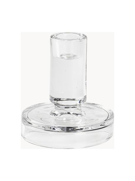 Kerzenhalter Petra aus Glas, verschiedene Größen, Glas, Transparent, Ø 10 x H 11 cm