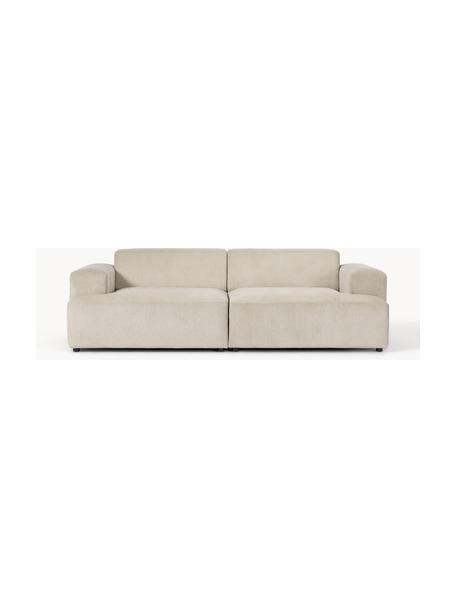 Cord-Sofa Melva (3-Sitzer), Bezug: Cord (92% Polyester, 8% P, Gestell: Massives Kiefernholz, FSC, Cord Hellbeige, B 238 x T 101 cm