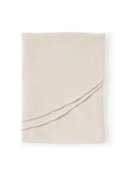 Okrągły obrus z lnu Kennedy, 100% len prany z certyfikatem European Flax

Ten produkt został przetestowany pod kątem substancji szkodliwych i certyfikowany zgodnie z STANDARD 100 by OEKO-TEX®6760CIT, CITEVE, Złamana biel, jasny beżowy, 4-6 osób (Ø 180 cm)