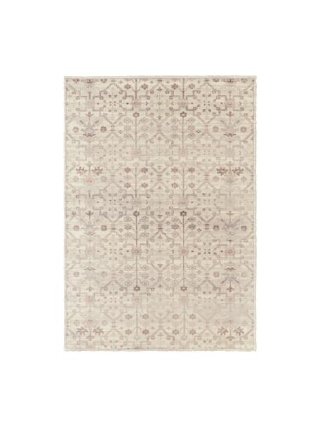 Tapis à poils ras tufté main Rosalie, 100 % laine, Beige, rose, larg. 120 x long. 180 cm (taille S)
