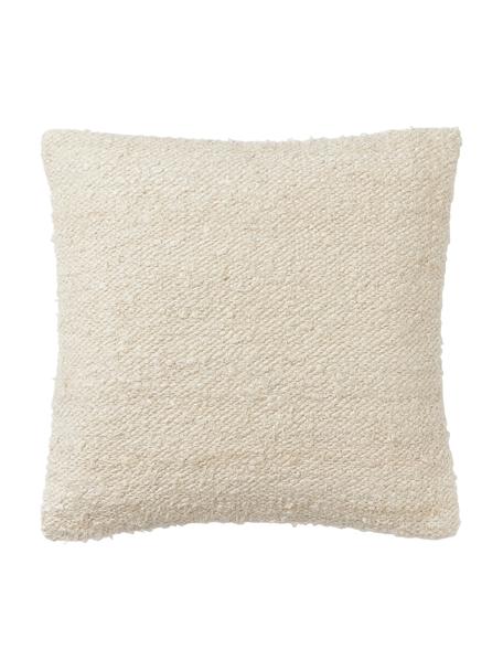 Funda de cojín de seda Rowan, Parte superior: 73% seda, 27% algodón, Parte trasera: 100% algodón, Beige, An 45 x L 45 cm