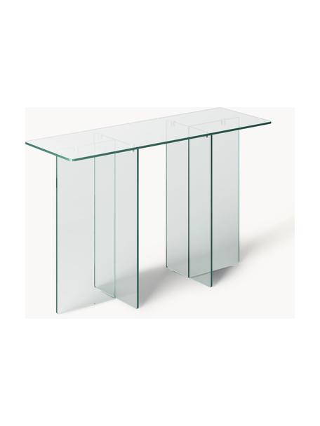 Console en verre Anouk, Verre, Transparent, larg. 120 x haut. 75 cm