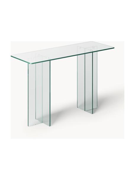 Console en verre Anouk, Verre, Transparent, larg. 120 x haut. 75 cm