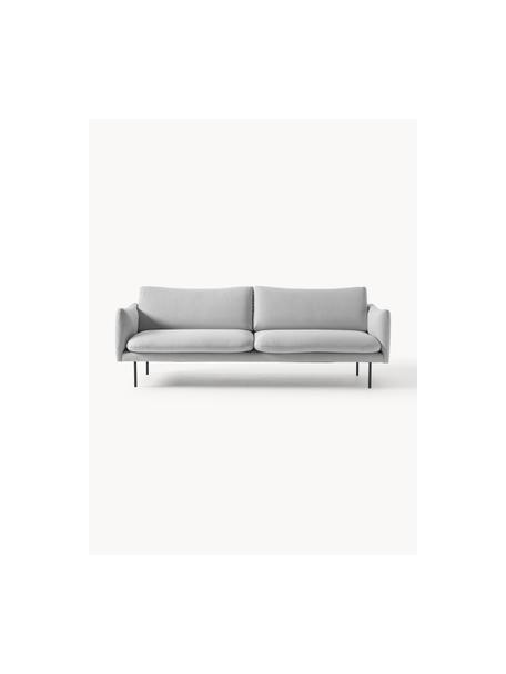 Sofa Moby (3-Sitzer), Bezug: Polyester Der hochwertige, Gestell: Massives Kiefernholz, FSC, Webstoff Hellbeige, B 220 x T 95 cm